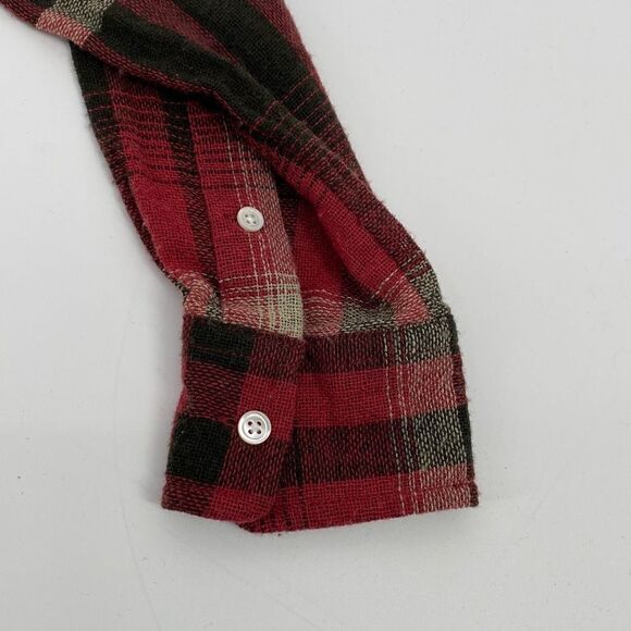 Polo Ralph Lauren Vintage Wool Cashmere Blend Plaid Button Down Flannel Shirt XS - Picture 7 of 15
